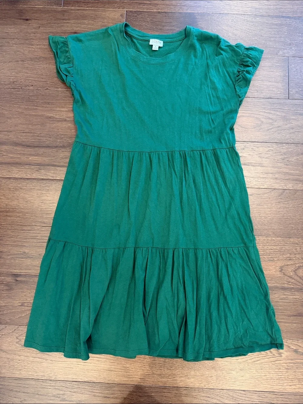 J. Crew Women’s Green Tiered Dress Size Small - C1-108